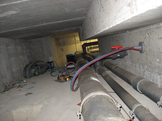 Air permeability of concrete